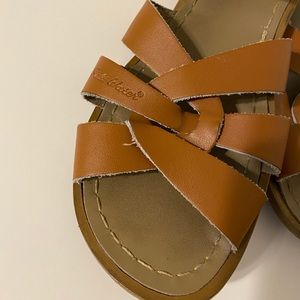 Salt water tan sandals